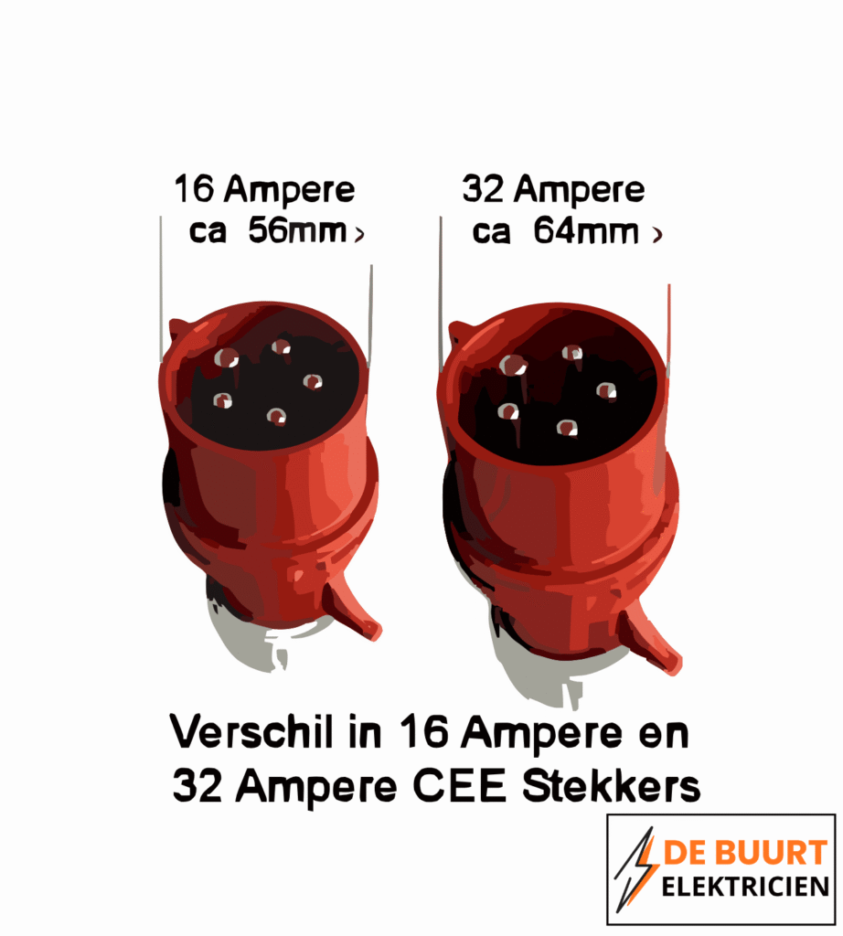 Krachtstroom Stekkers Verschil