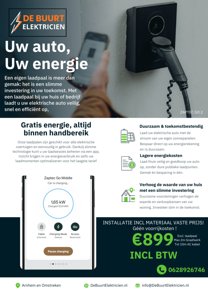 zaptec laadpaal kosten aanbieding